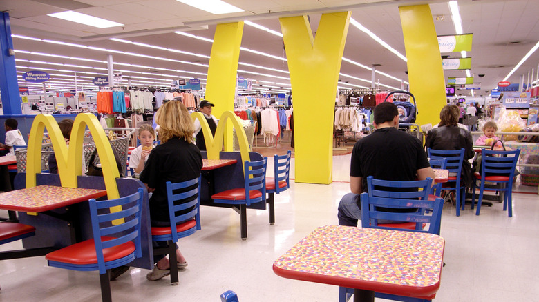 McDonald's location inside of a Walmart