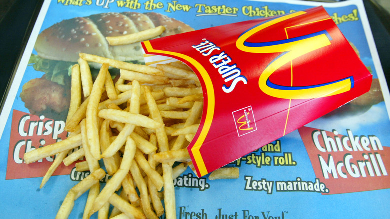 super size fry from mcdonald's