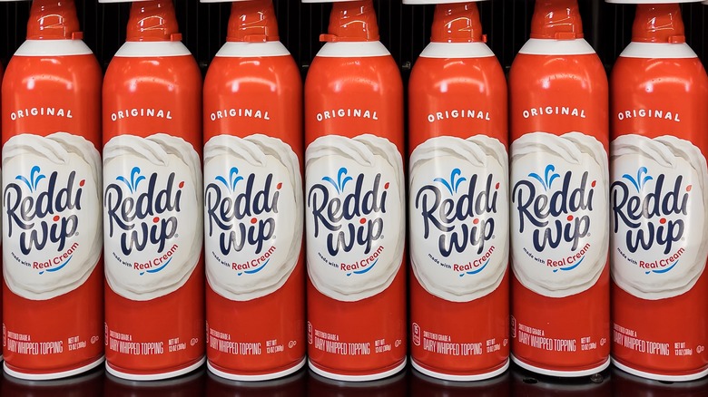 cans of Reddi Wip