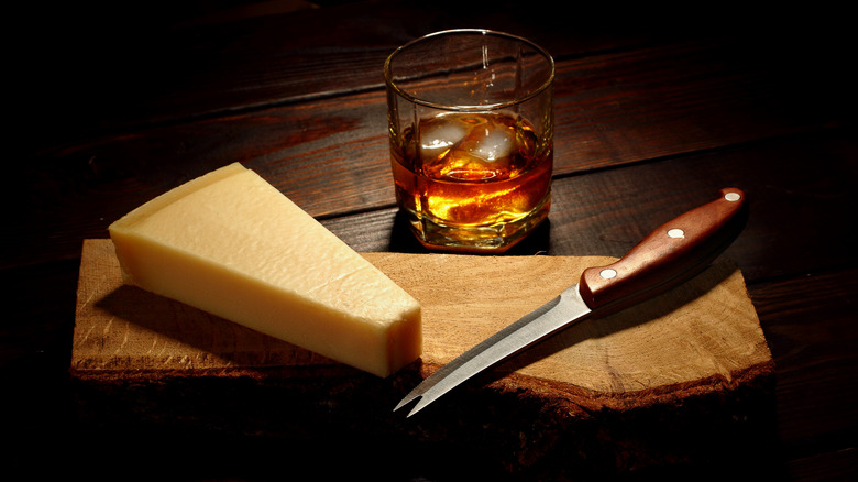 parmesan wedge and bourbon
