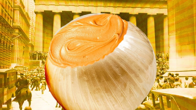 onion stuffed with peanut butter 