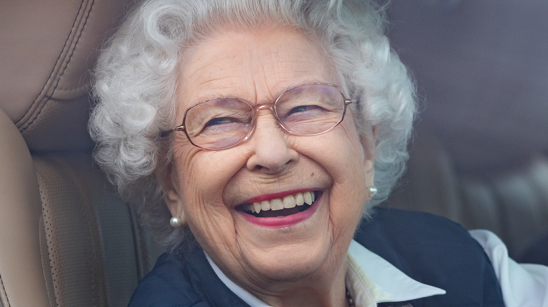 Queen Elizabeth II driving