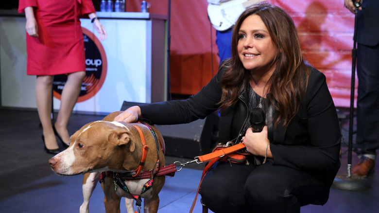 Rachael Ray and her dog Isaboo at an event in 2015