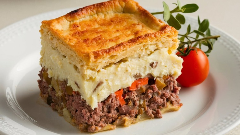 Perfect slice of shepherds pie