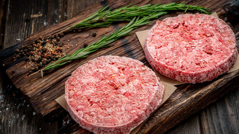 Frozen burgers