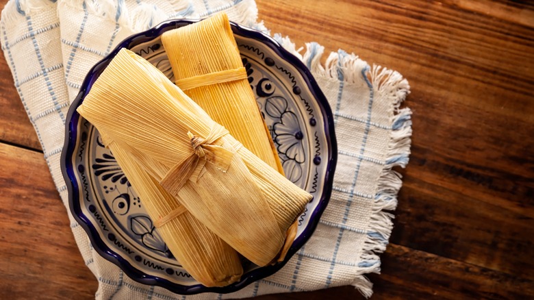tamales on a plate