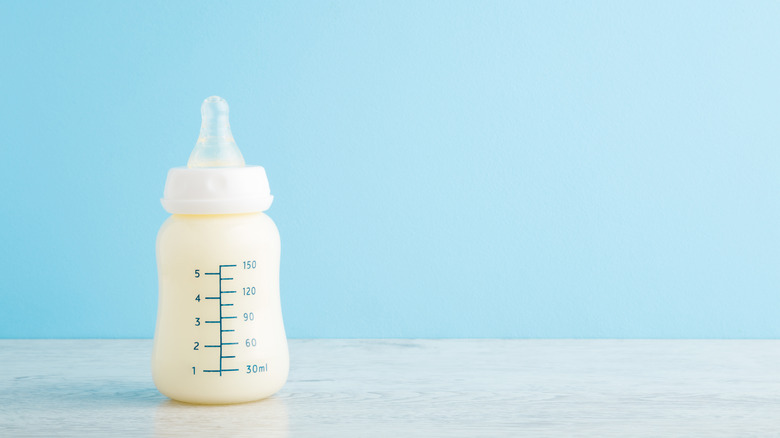 Bottle of baby formula