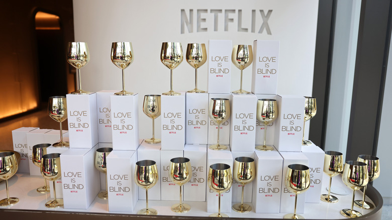 Why The Contestants On Love Is Blind Sip Out Of Gold Wine Glasses 