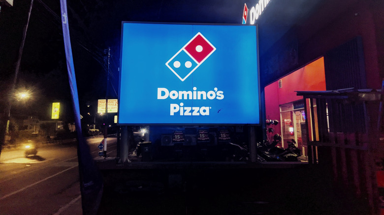 Domino's Pizza logo sign