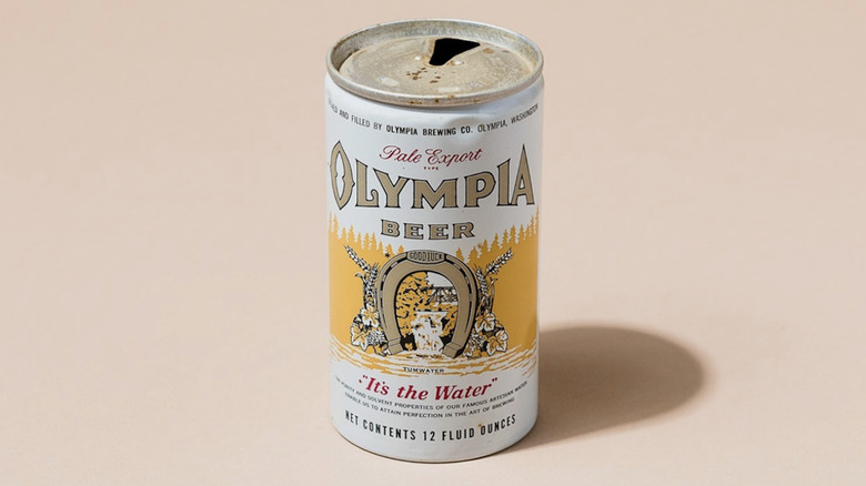 Vintage can of Olympia beer
