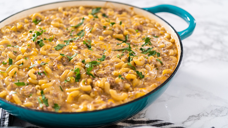 Hamburger Helper cassarole