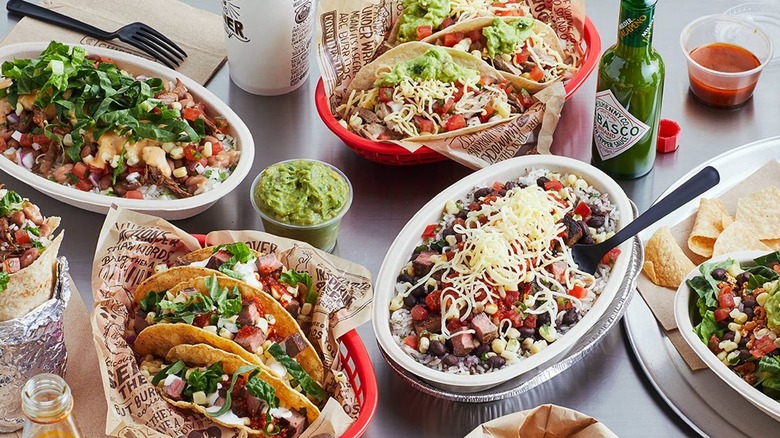 Chipotle food items