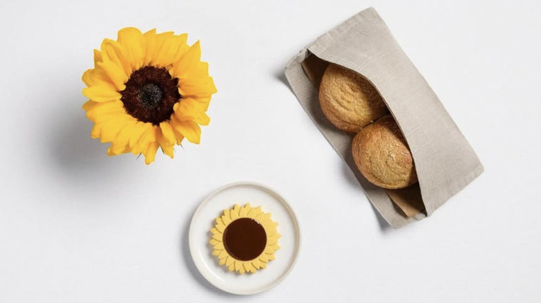 Daniel Humm's sunflower butter bread