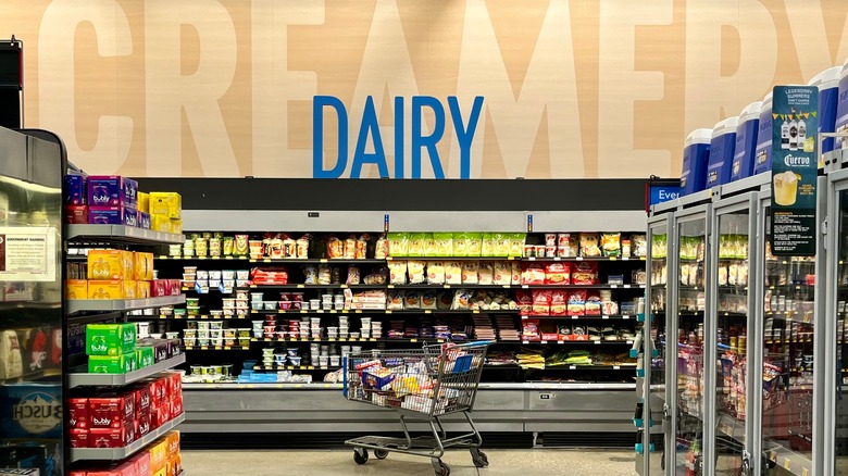 Walmart Dairy section