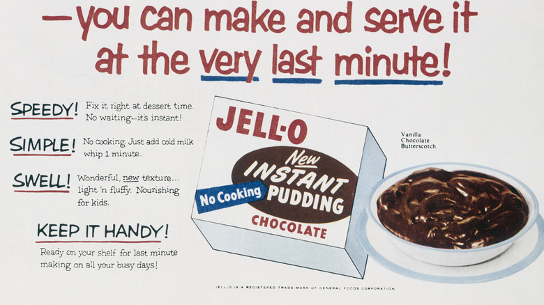 Vintage Jell-O pudding ad poster
