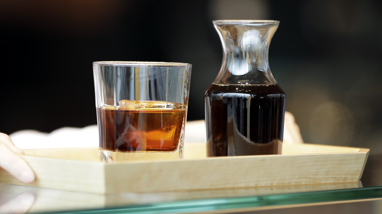 whiskey and cold brew coffee