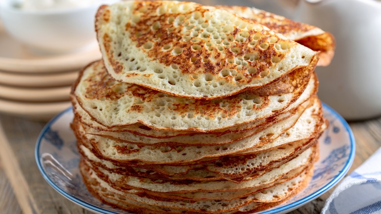 Close up of pancakes