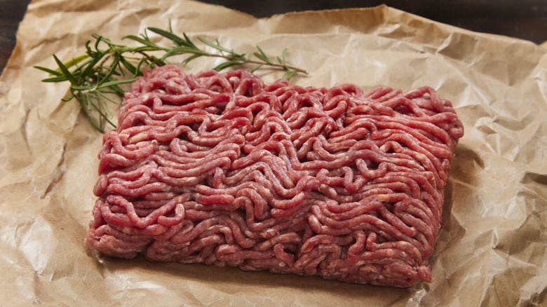 butcher ground beef