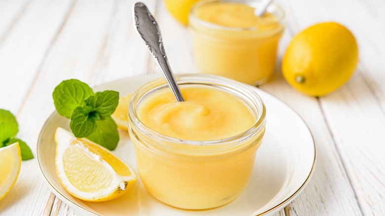 Jar of lemon paste