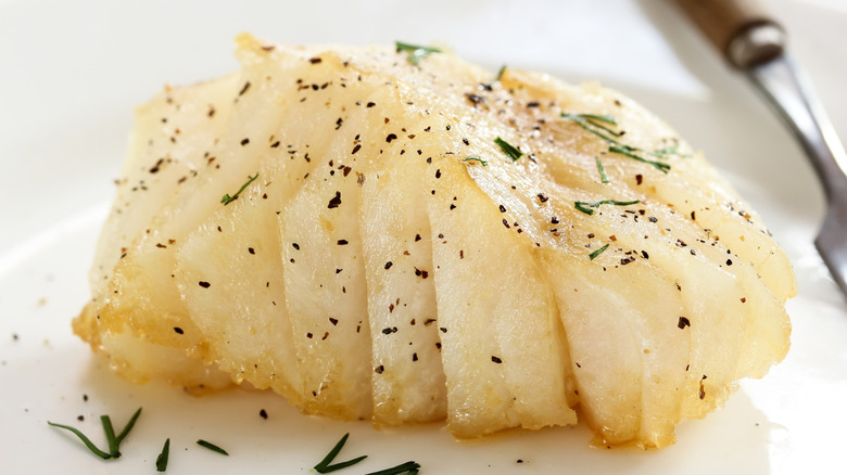 Pan-fried Atlantic cod