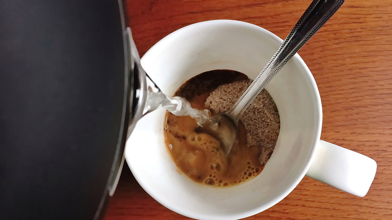 instant coffee in mug