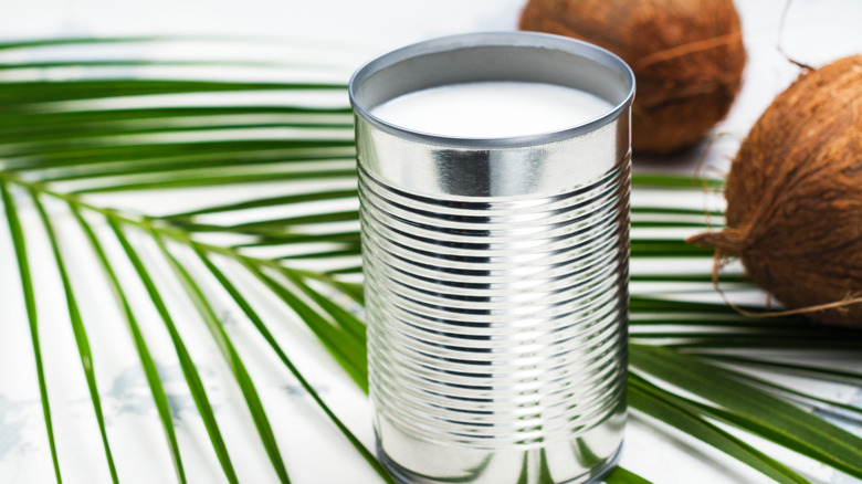 tin can of coconut milk