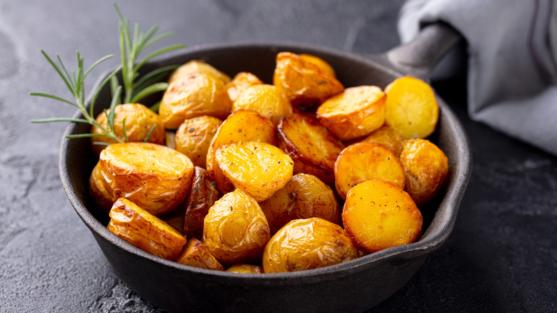Bowl of roasted potatoes