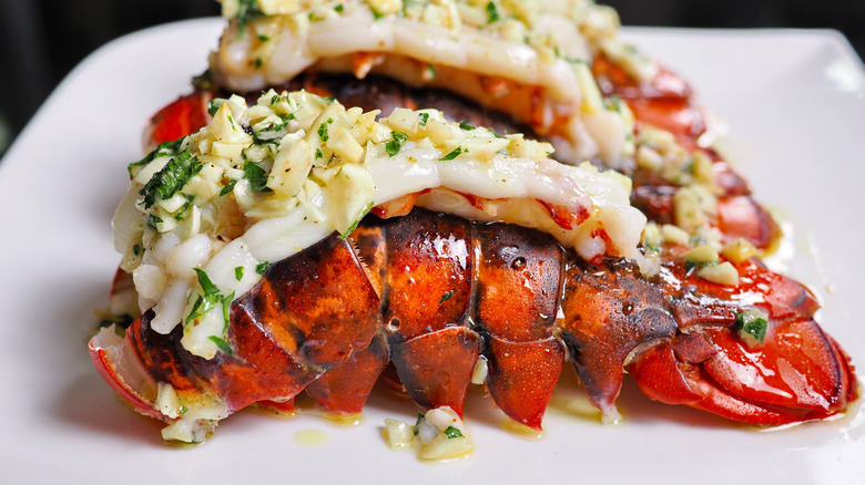 Lobster tail dinner