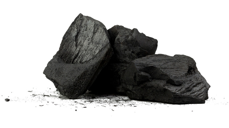 Pieces of charcoal