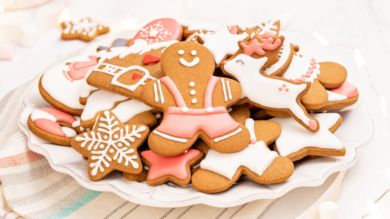 frosted gingerbread cookies