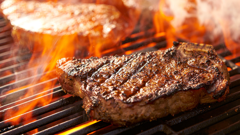 grilled steak 