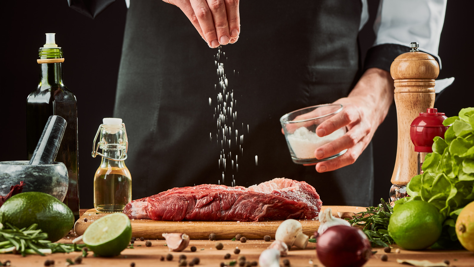 Why You Shouldn't Use Table Salt To Season Steaks Tasting Table