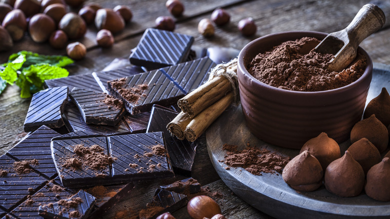 various forms of chocolate