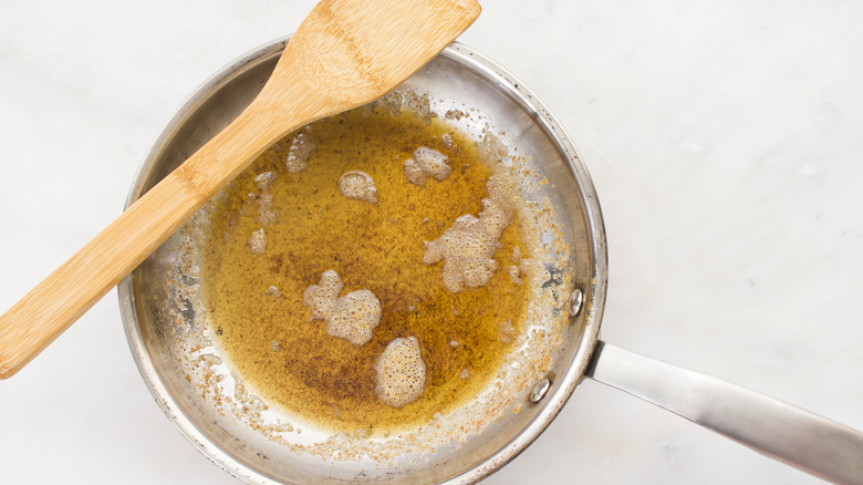 brown butter in a skillet