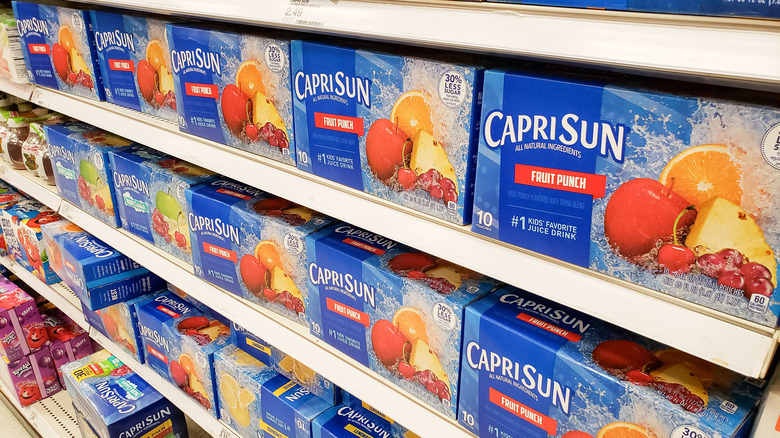 Capri Suns on store shelves