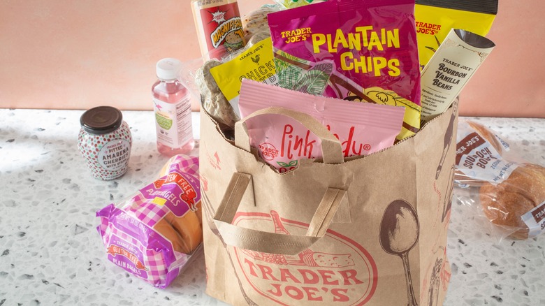 Bag of groceries from Trader Joe's