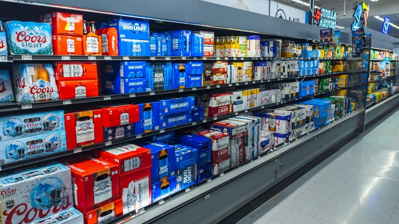 Beer Alcoholic Beverages Aisle at Walmart