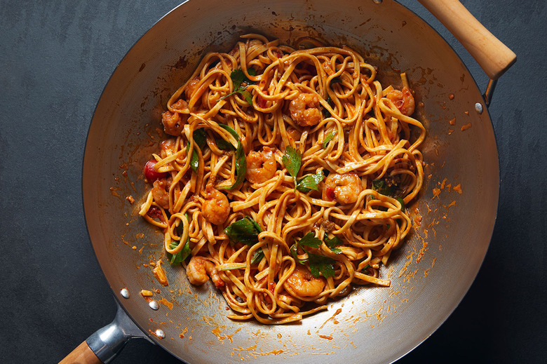 Wok-Fried Spaghetti Arrabbiata Recipe
