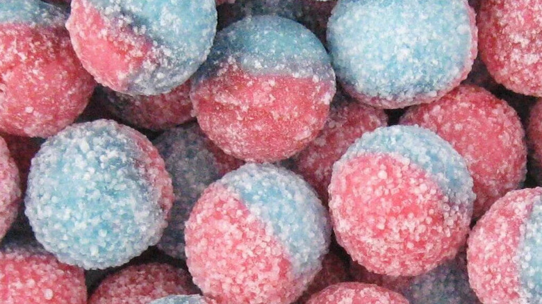 close-up of Mega Sour Sweets