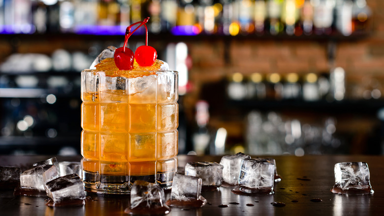 Harvey Wallbanger on the bar
