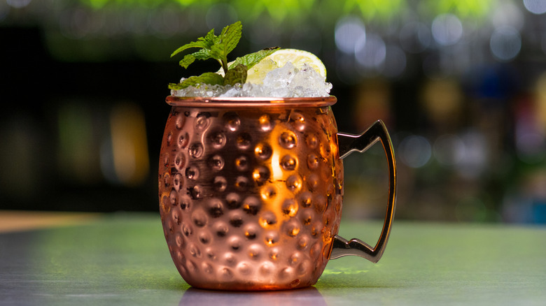 moscow mule copper mug mint