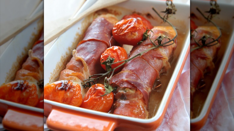 pieces of prosciutto