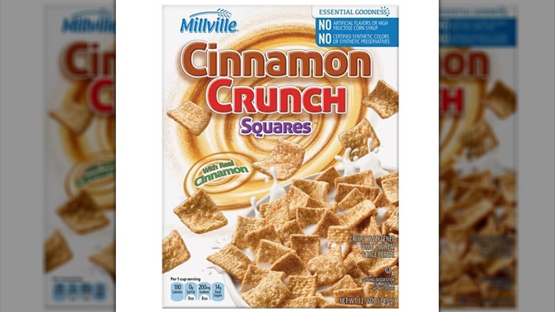 Millville Cinnamon Crunch Squares with white background