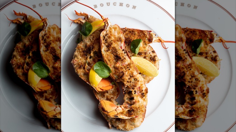 Lobster thermidor on Bouchon-lebeled plate