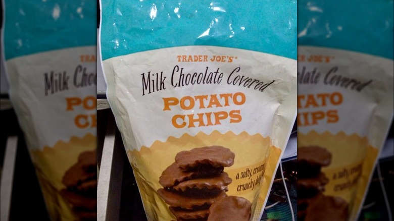 Bag of Milk Chocolate Covered Potato Chips