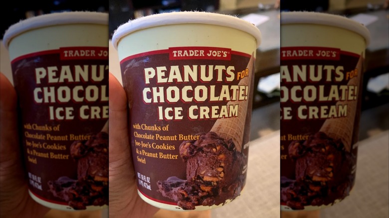 Tub of Peanuts for Chocolate Ice Cream