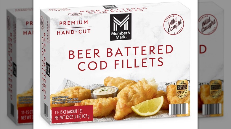 Box of Member's Mark Beer Battered Cod Fillets