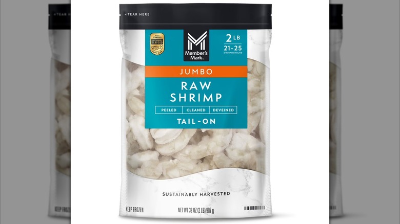 Package of Member's Mark Farm Raised Jumbo Raw Shrimp Frozen
