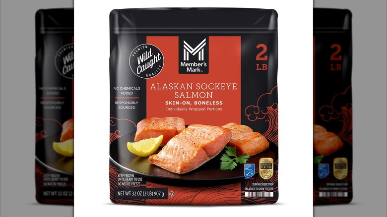 Package of Member's Mark Wild Caught Boneless Alaskan Sockeye Salmon