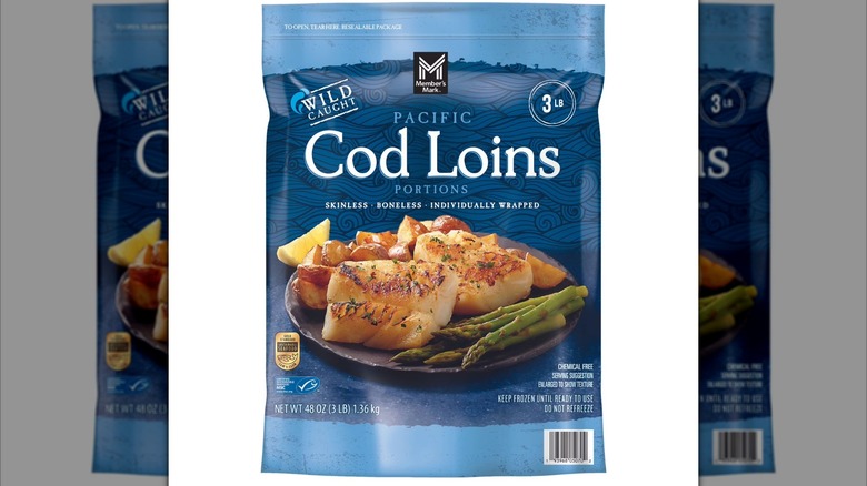 Package of Member's Mark Wild Caught Skinless and Boneless Pacific Cod Loins